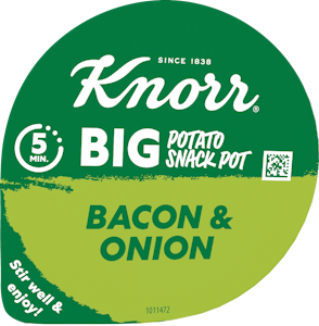 Knorr Snack Pot BIG Mash Potatoes Bacon & Onion 76g