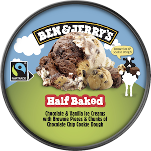 Ben&Jerry's jäätelö 465ml/406g half baked pa