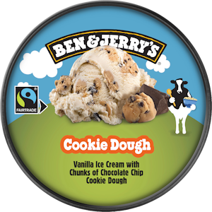 Ben&Jerry's jäätelö 465ml/406g cookie dough