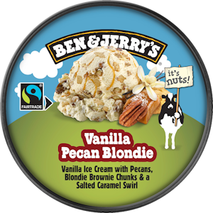 Ben & Jerry's Vanilla Pecan Blondie Jäätelö 465ml/414g