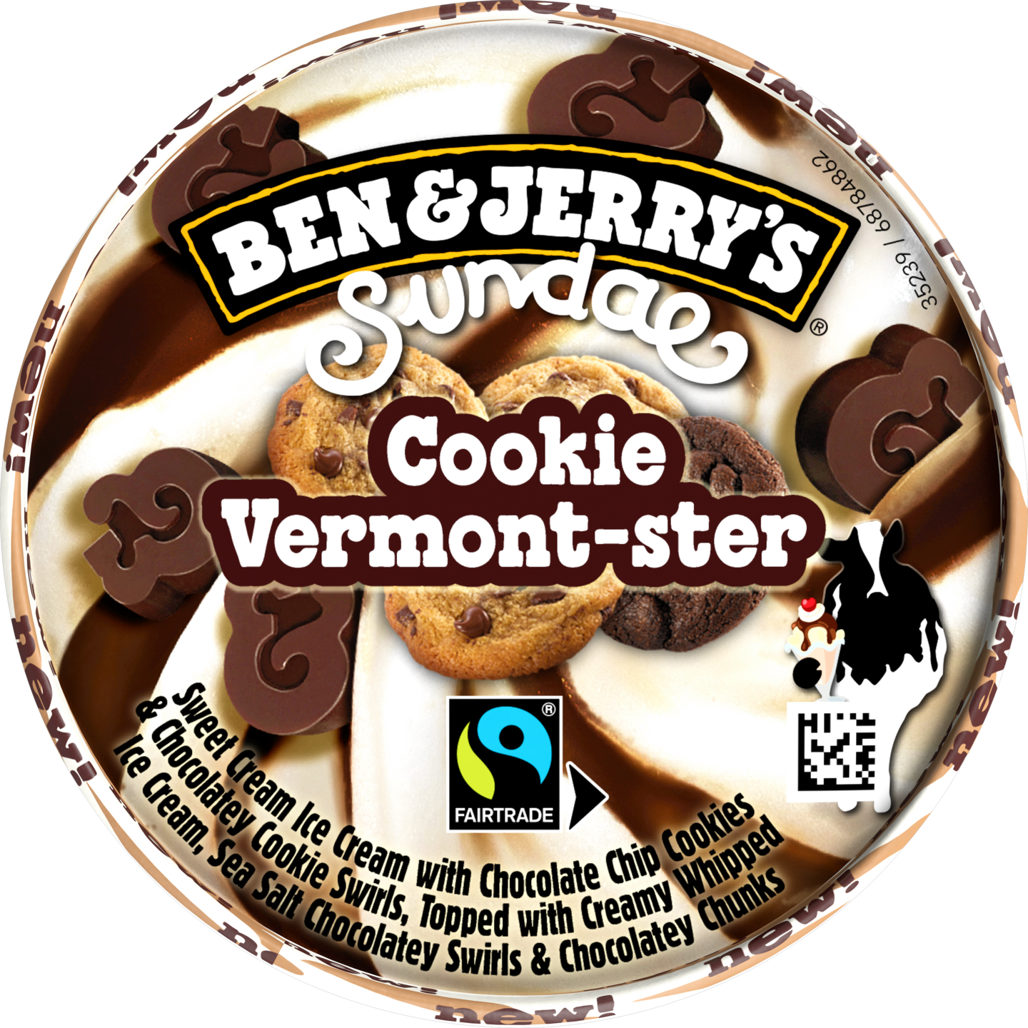 Ben & Jerry's jäätelö 427ml/324g Sundae Cookie Vermont-ster
