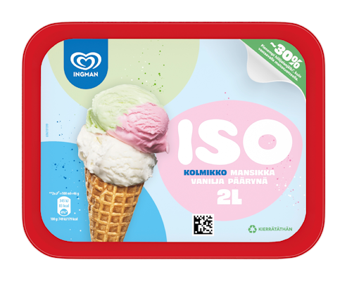 Ingman jäätelö ISO Kolmikko 2 l/917g