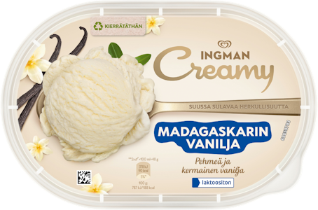 Ingman Creamy 850ml Vanilja lakton pa