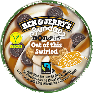 Ben & Jerry's Sundae Non-Dairy Oat of this Swirled Jäätelö 427ml/ 342g