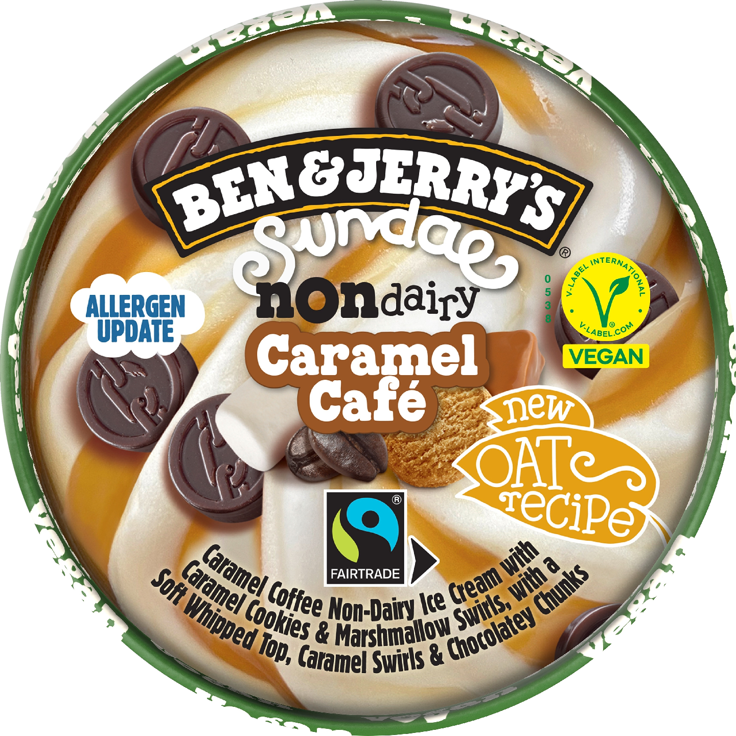 Ben & Jerry's Non-Dairy Caramel Café Sundae Jäätelö 427 ml/327g