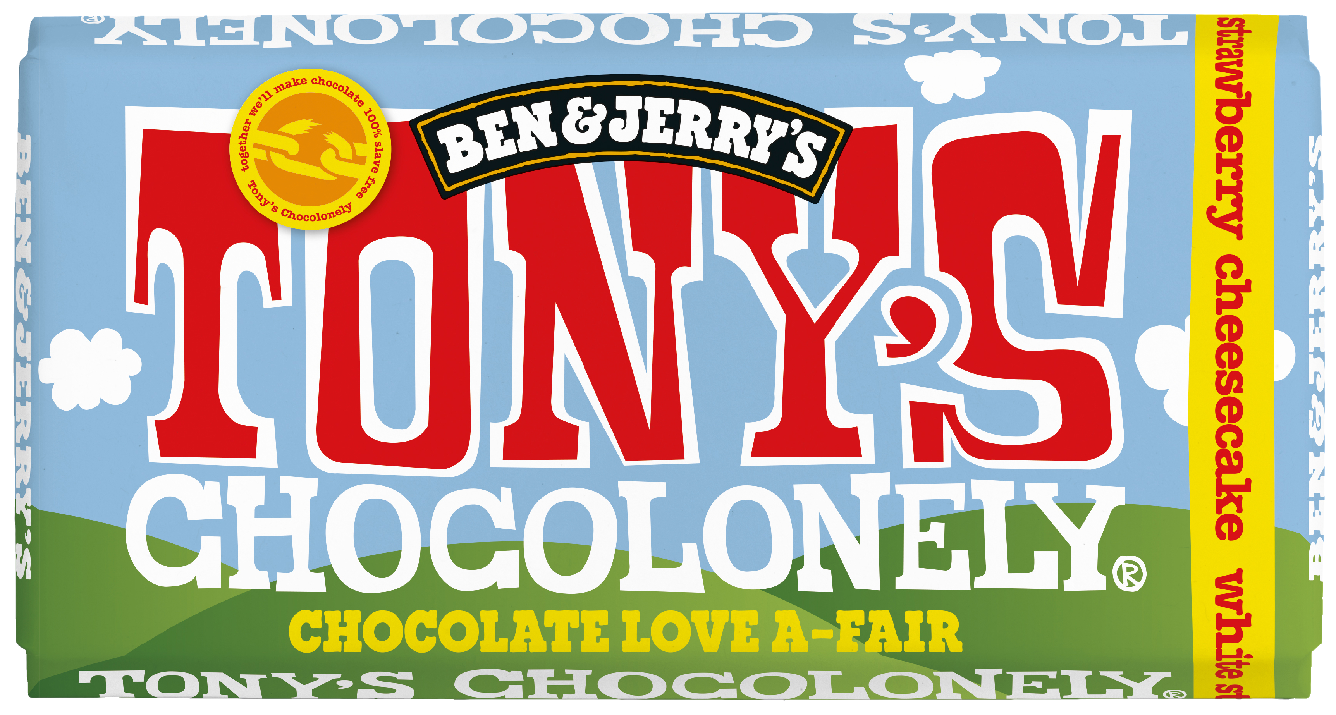 Tony's 180g White chocolate strawberry cheesecake