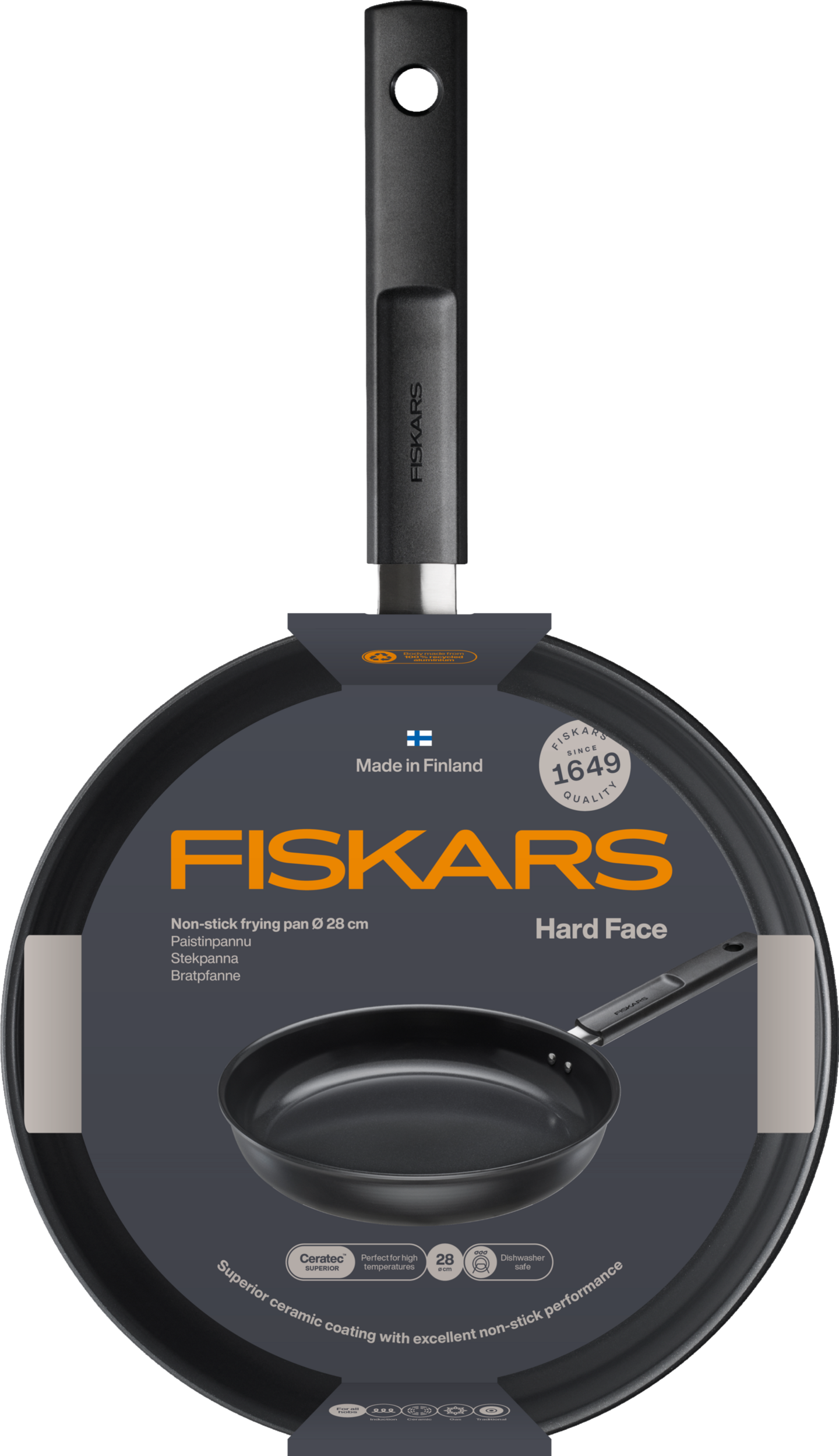 Fiskars Hard Face paistinpannu 28 cm