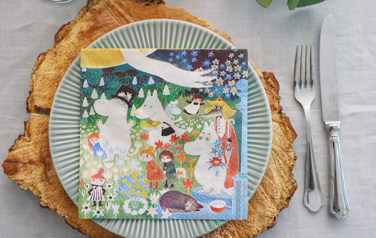 Moomin lautasliina 20kpl/33cm Muumit niityllä