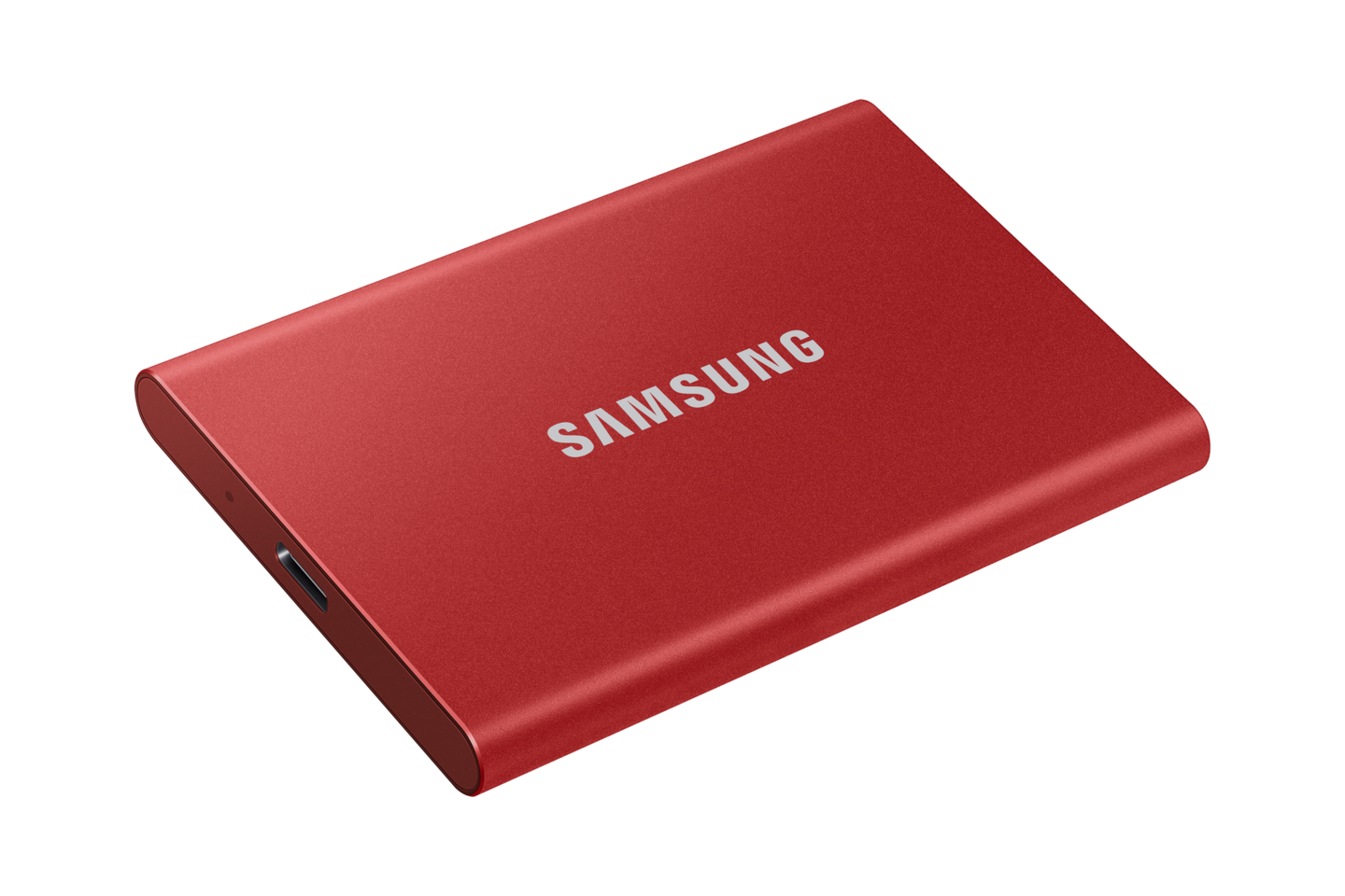 Samsung T7 1 Tt -SSD-levy, punainen