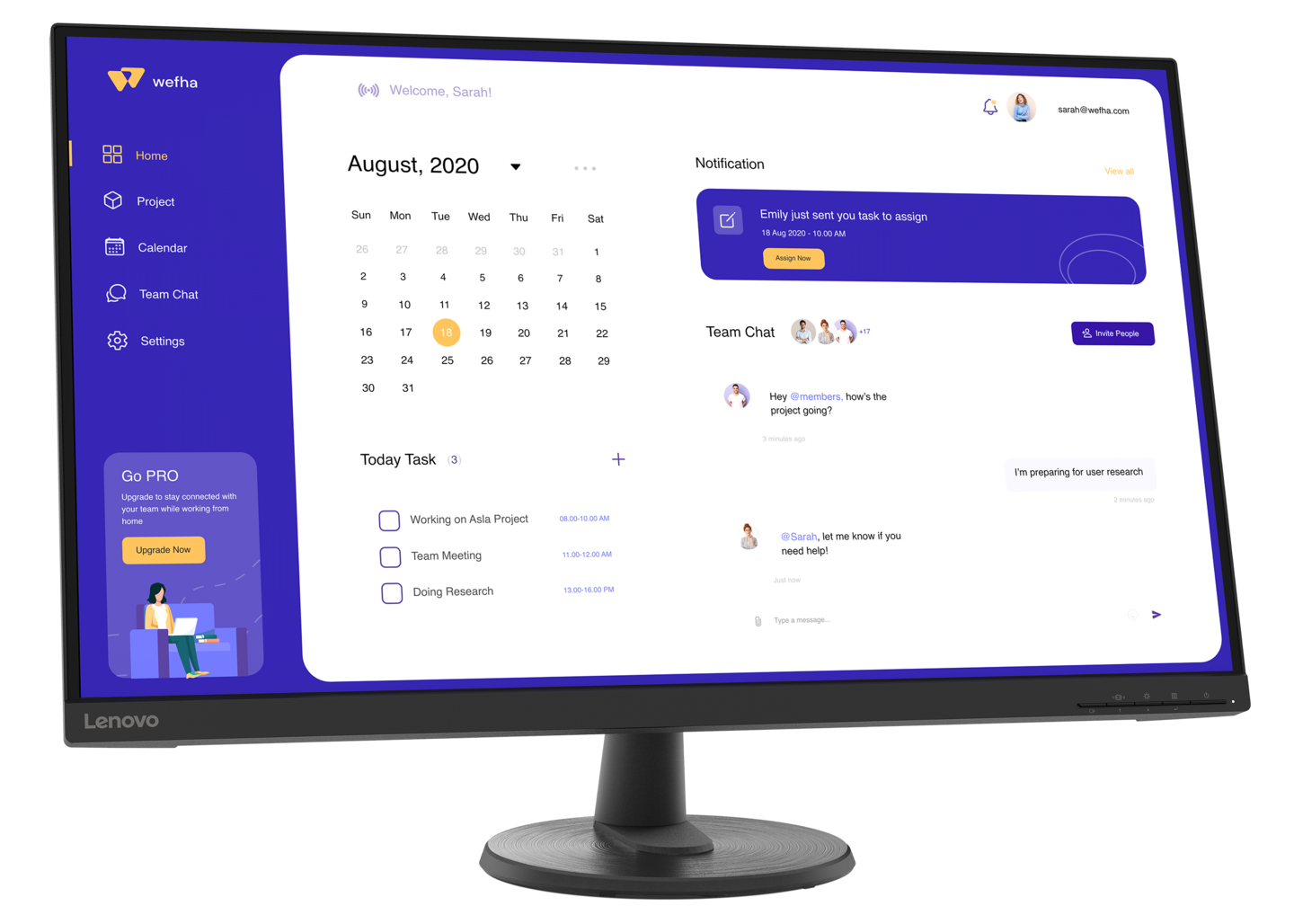 Lenovo D32u-40 31,5" -näyttö