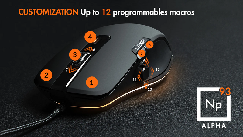 Lexip Np93 Neptunuim Alpha -pelihiiri