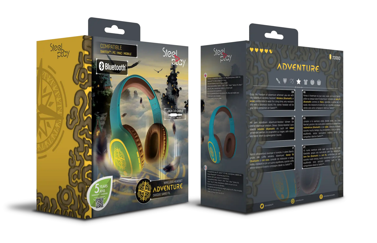 Steelplay Adventure -langattomat pelikuulokkeet