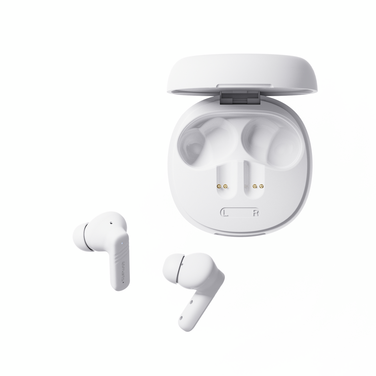 4smarts SkyBuds Screen Pro ANC -langattomat vastamelunappikuulokkeet, valkoinen