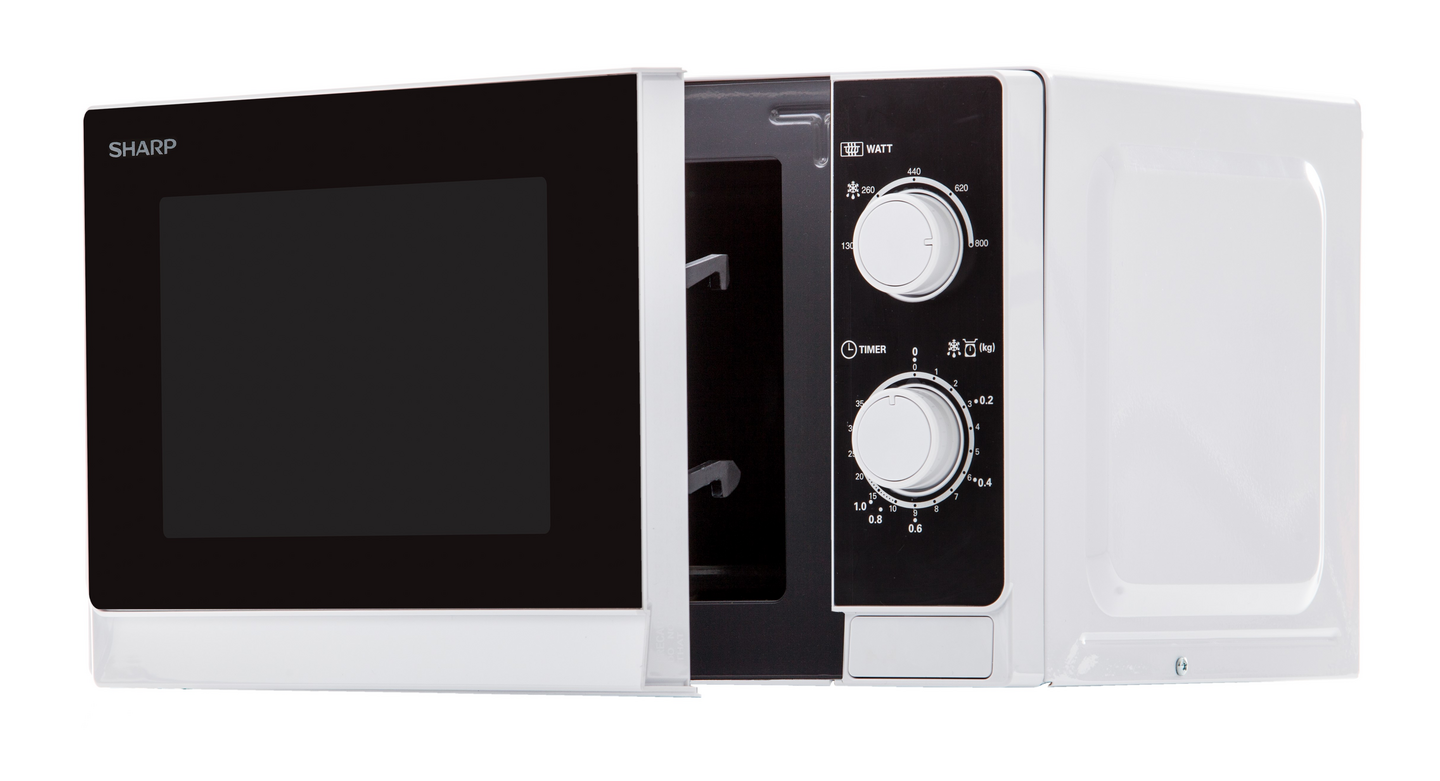 Sharp R-200WW -mikroaaltouuni, valkoinen