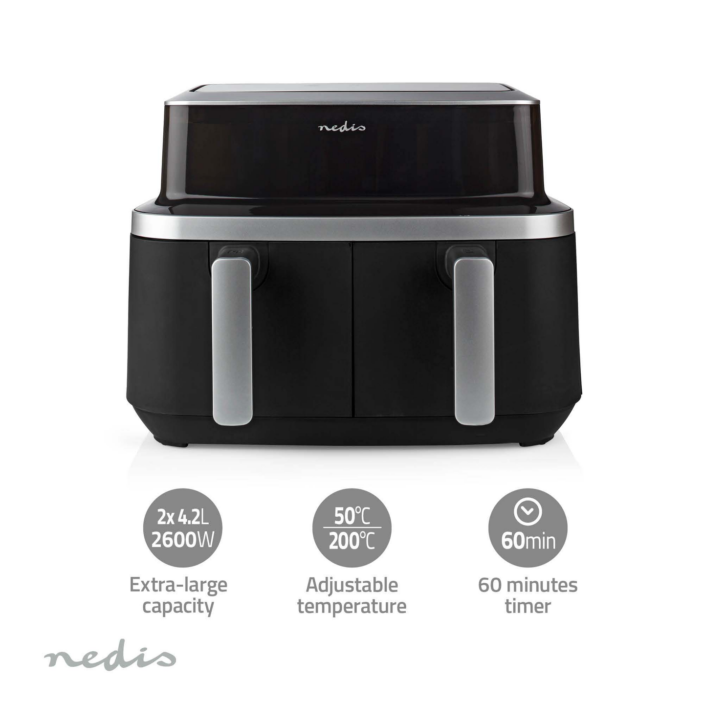 Nedis Digital Double XL KAAF320BK -airfryer