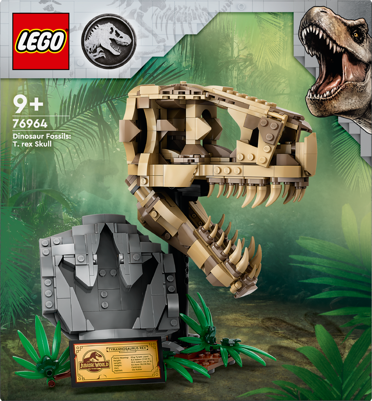 LEGO Jurassic World 76964 Dinosaurusfossiilit: T. rexin pääkallo