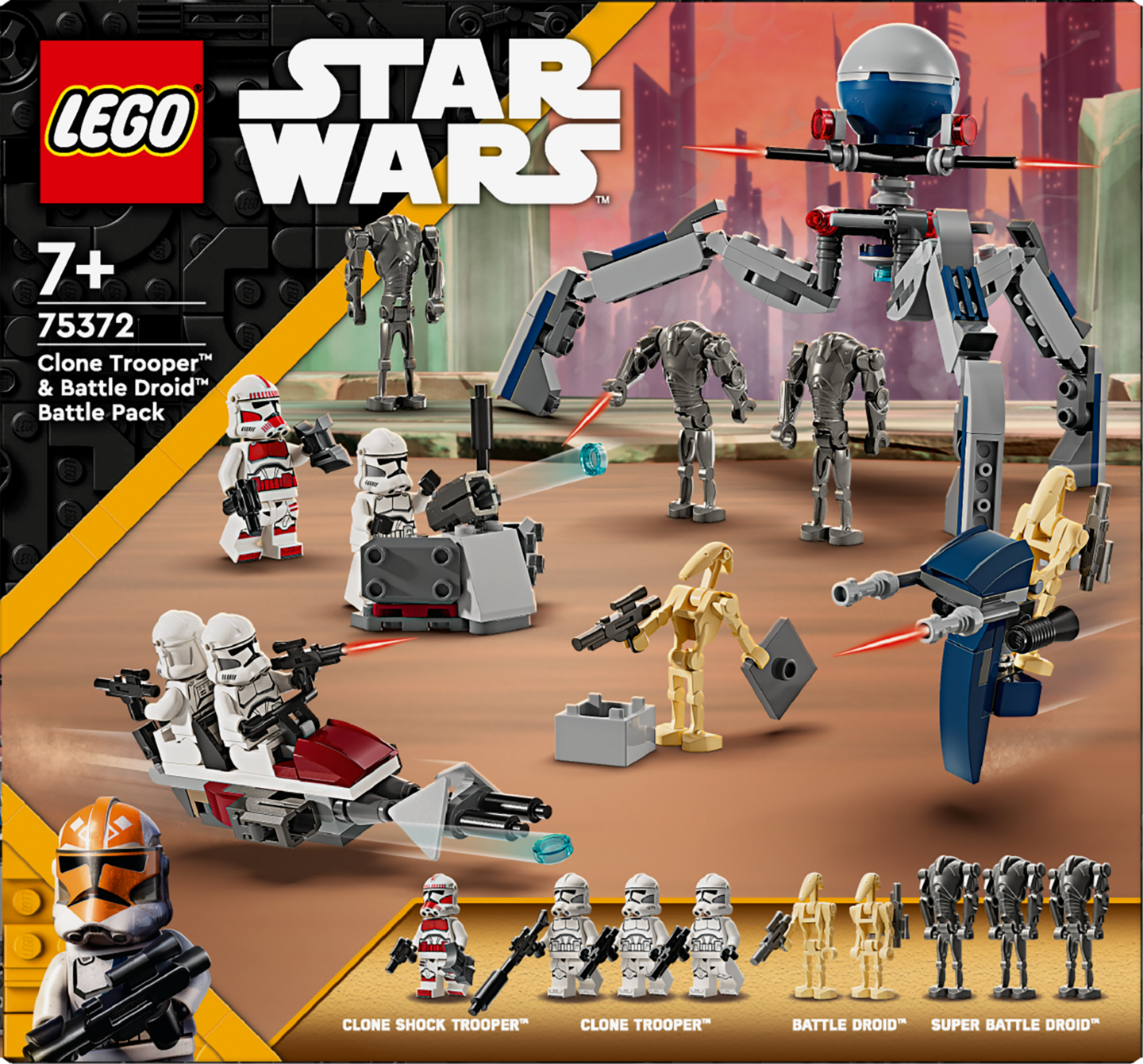 LEGO Star Wars TM 75372 Kloonisoturin ja taisteludroidin taistelupakkaus