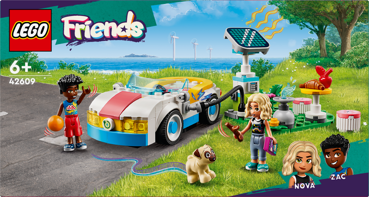 LEGO Friends 42609 Sähköauto ja latausasema