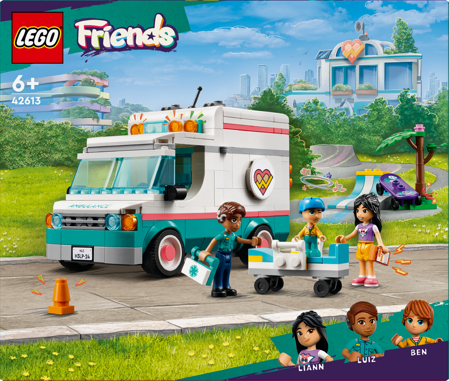 LEGO Friends 42613 Heartlake Cityn sairaalan ambulanssi