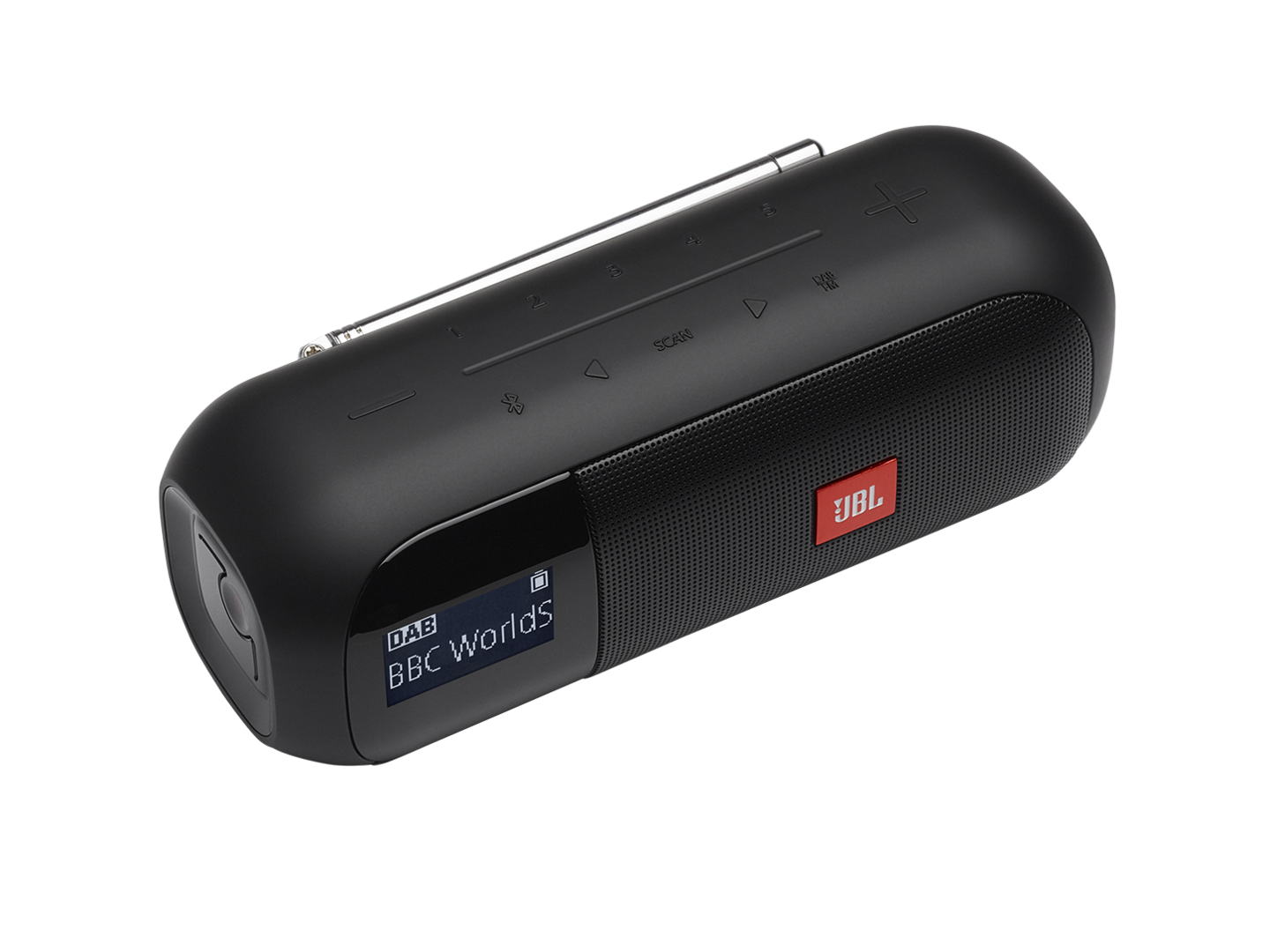 JBL Tuner 2 -Bluetooth-kaiutin radiolla, musta