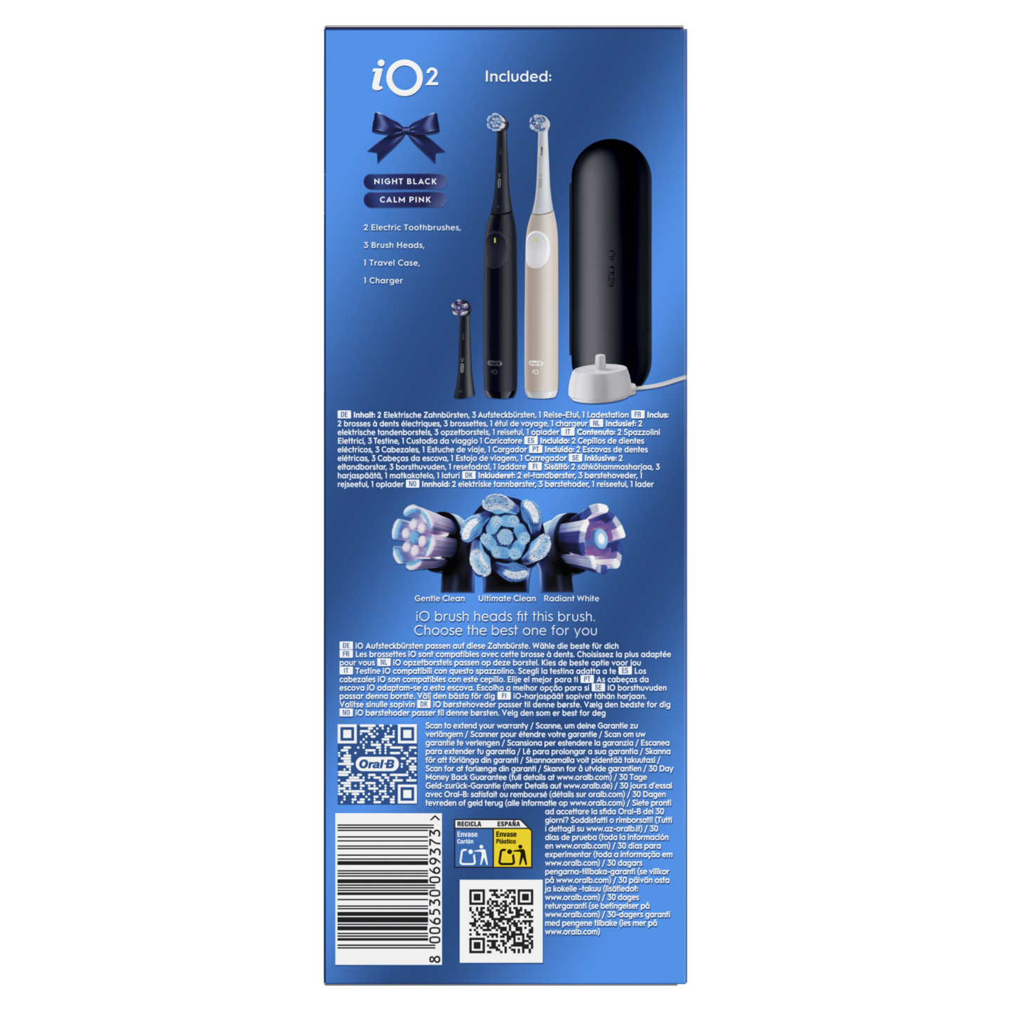 Oral-B iO2 Duo Giftset -sähköhammasharja, 2 kpl