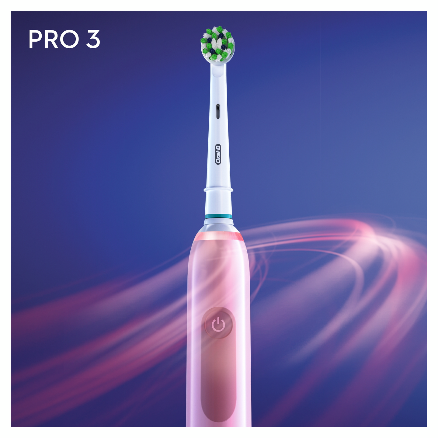Oral-B Pro 3 3900N Duo -sähköhammasharja, 2 kpl, musta ja pinkki