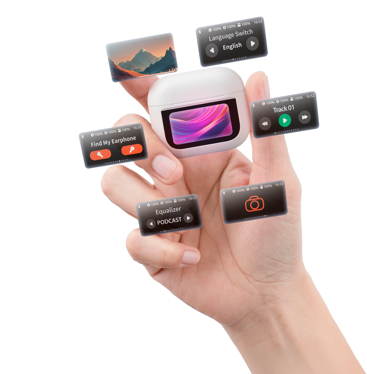 MusicSound Groove -langattomat nappikuulokkeet, valkoinen