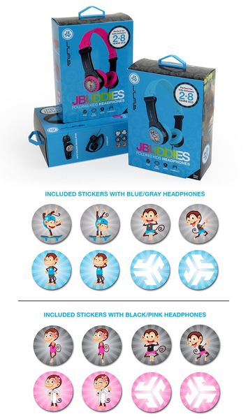 JLab JBuddies -lasten sankakuulokkeet, pinkki