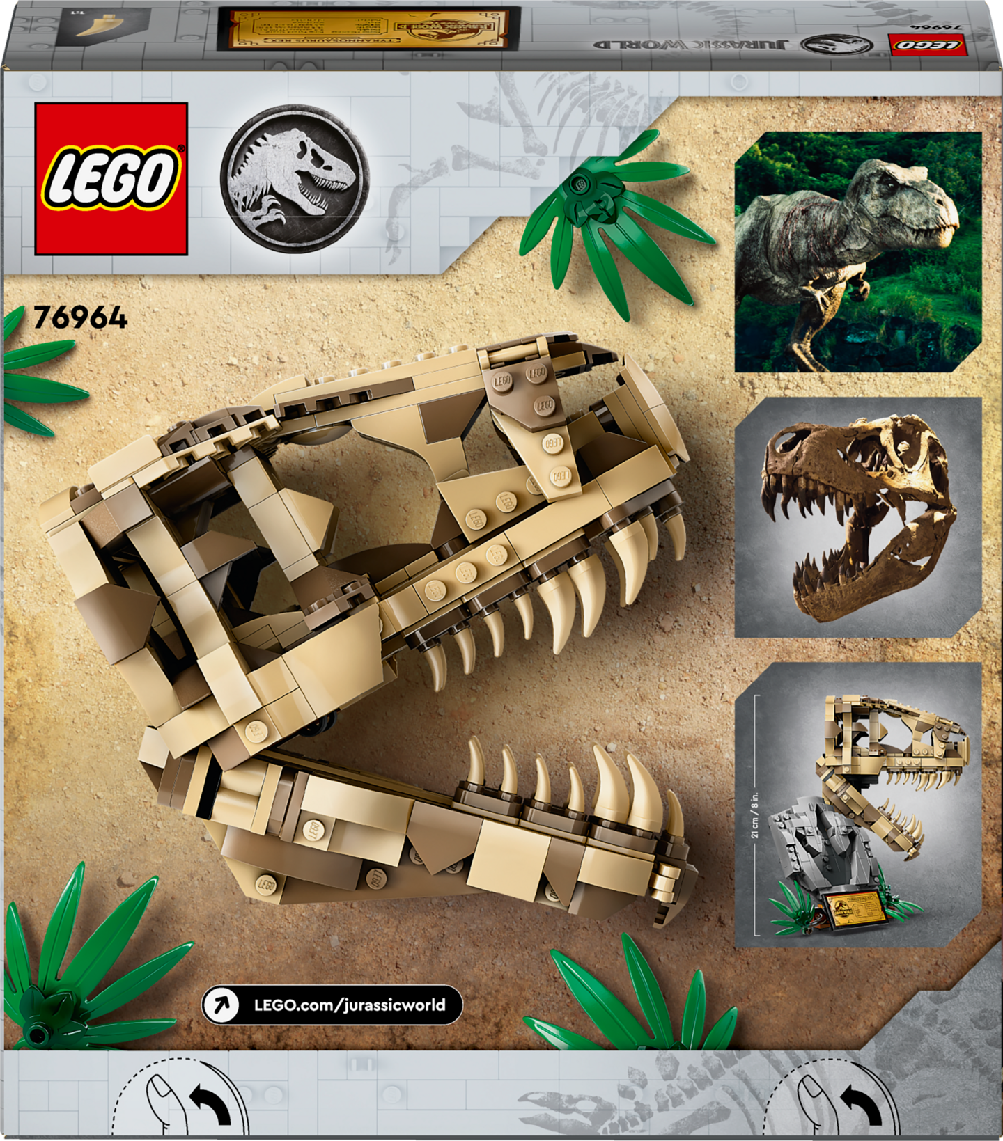 LEGO Jurassic World 76964 Dinosaurusfossiilit: T. rexin pääkallo