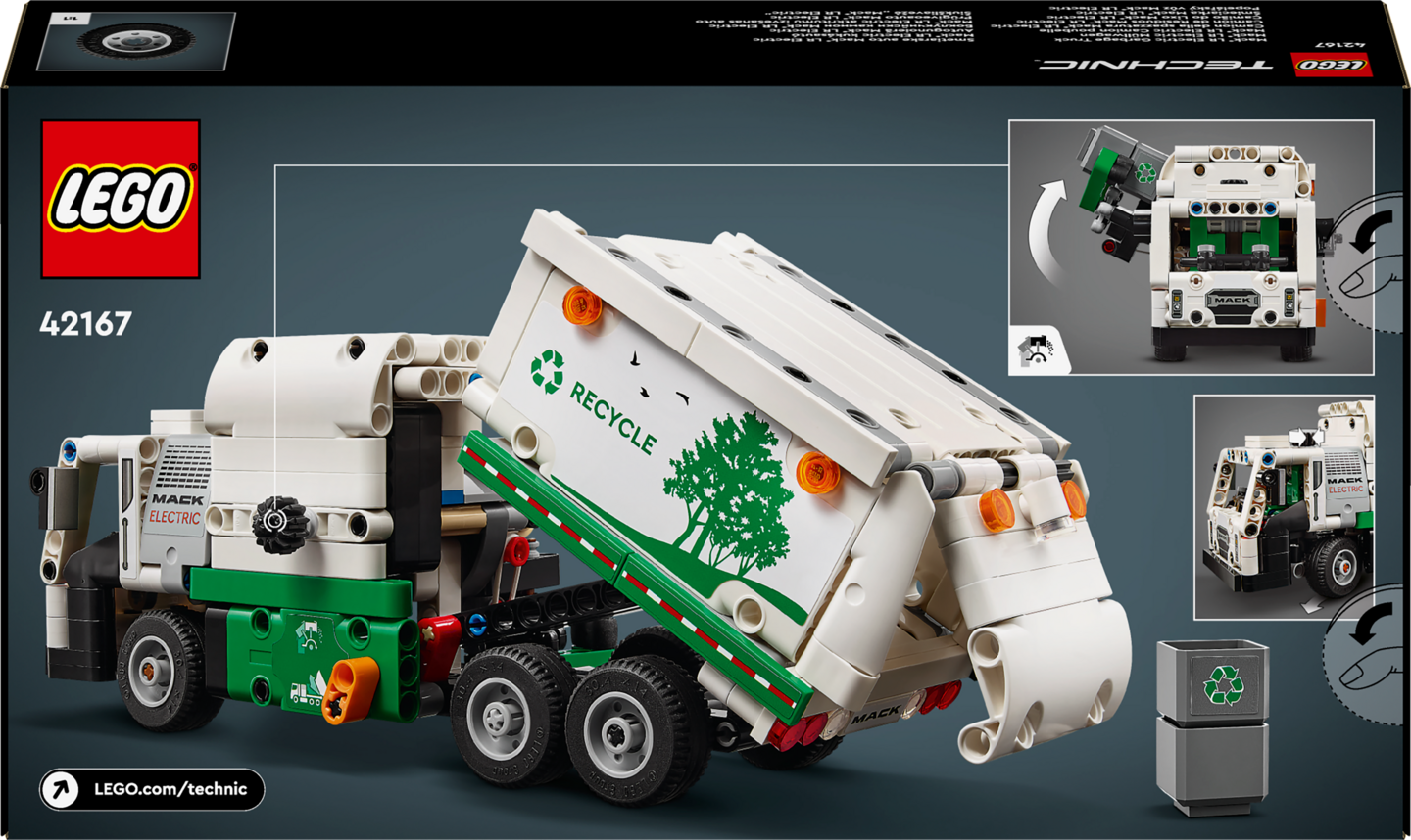 LEGO Technic 42167 Mack® LR Electric Jäteauto