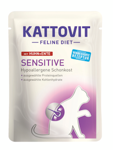 Kattovit Sensitive kissanruoka herkille kissoille 85g kana-ankka