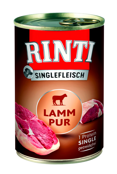 Rinti Singlefleisch Pur koiran märkäruoka 400g lammas