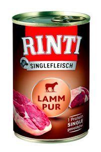 Rinti Singlefleisch Pur koiran märkäruoka 400g lammas