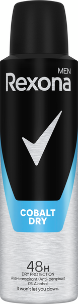 Rexona Men cobalt anti-perspirant spray 150ml dry motionsense system