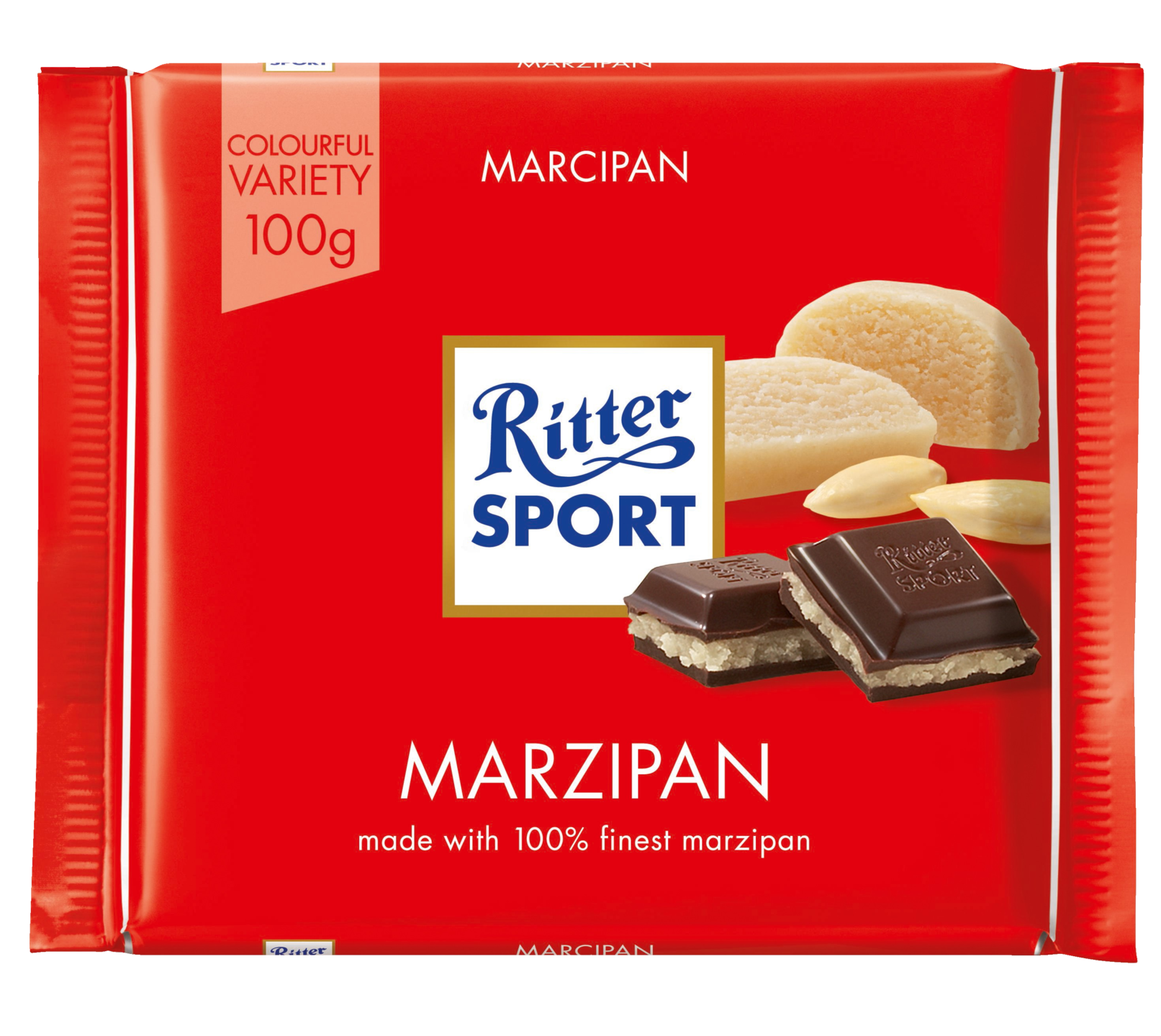 Ritter Sport Marzipan suklaalevy 100g
