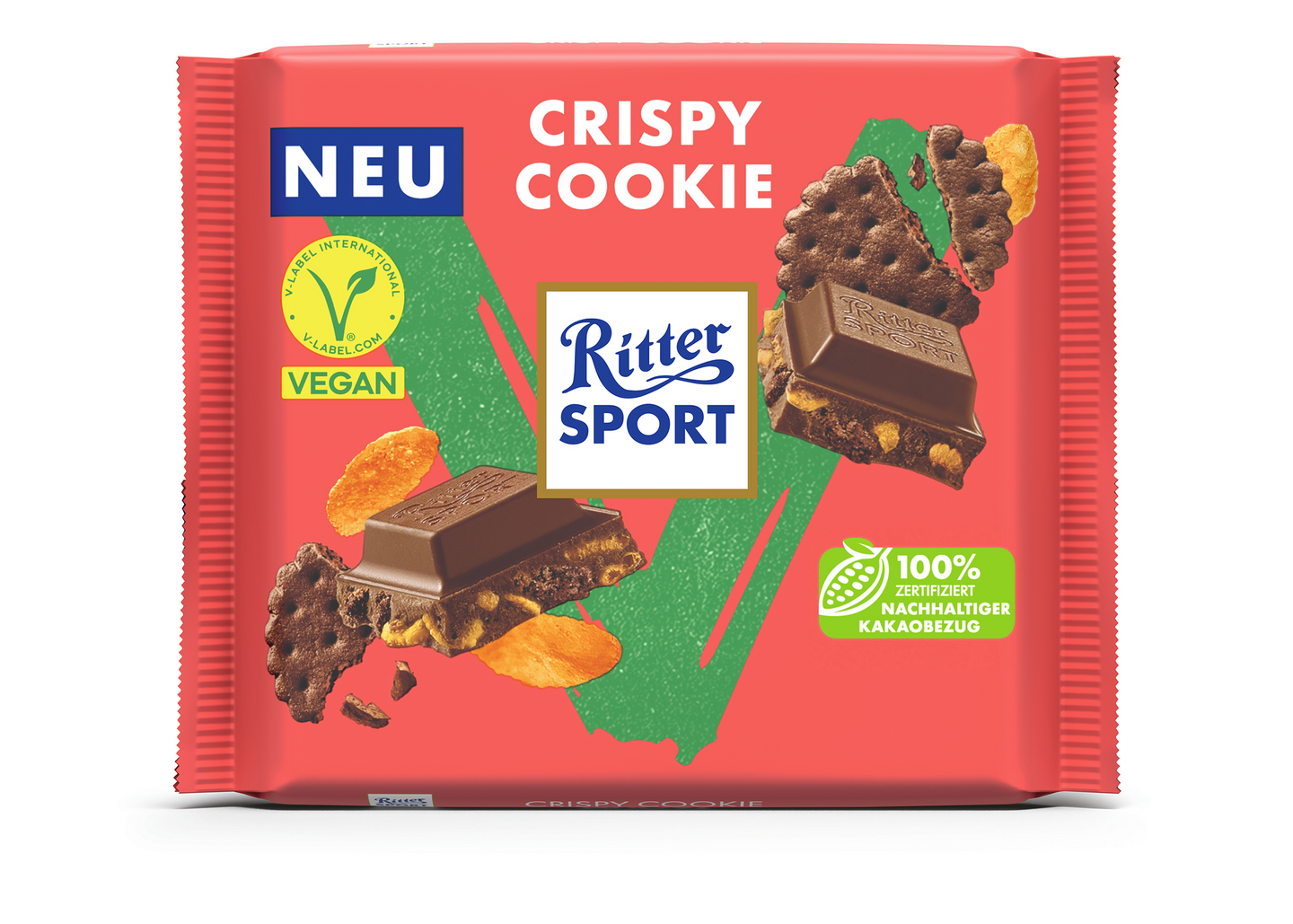 Ritter Sport Vegan suklaalevy Crispy Cookie 100g