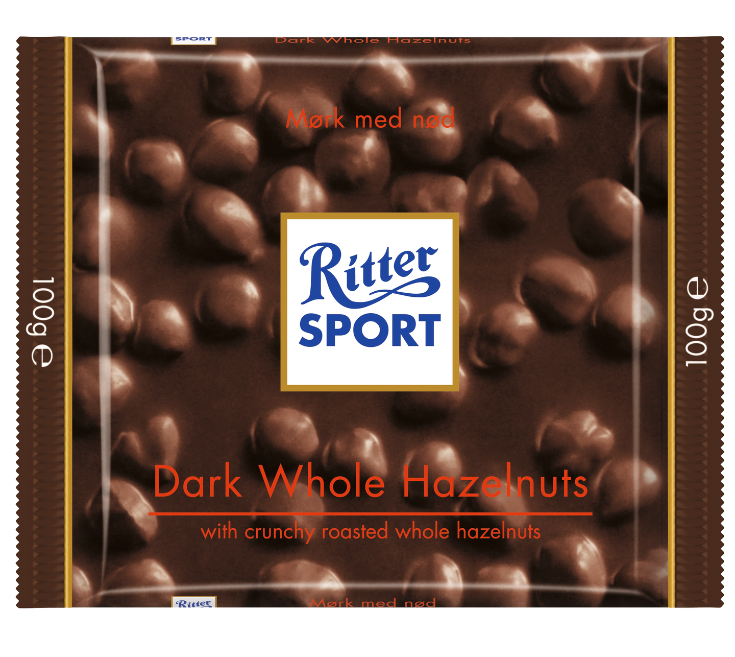 Ritter Sport Dark Whole Hazelnuts suklaalevy 100g