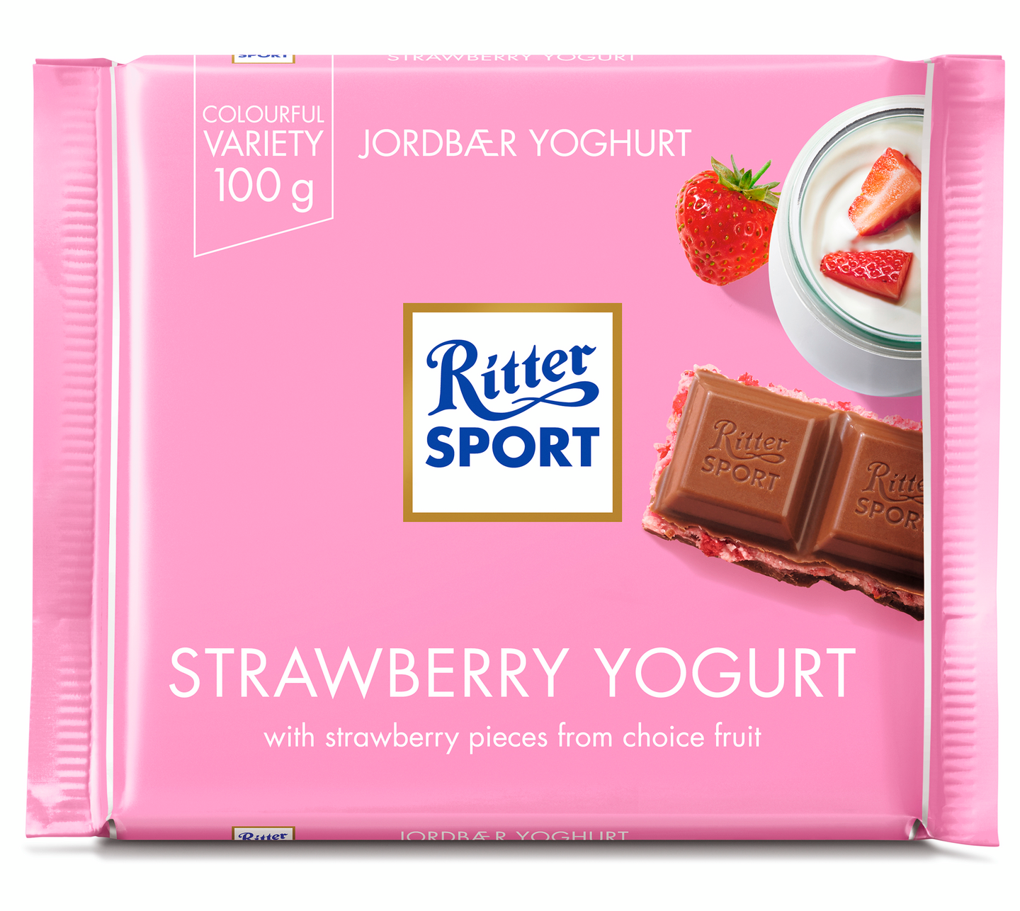 Ritter Sport 100g Strawberry Yog suklaa