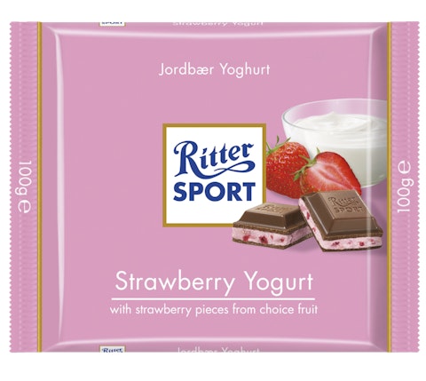 Ritter Sport Strawberry-Yoghurt suklaalevy 100g