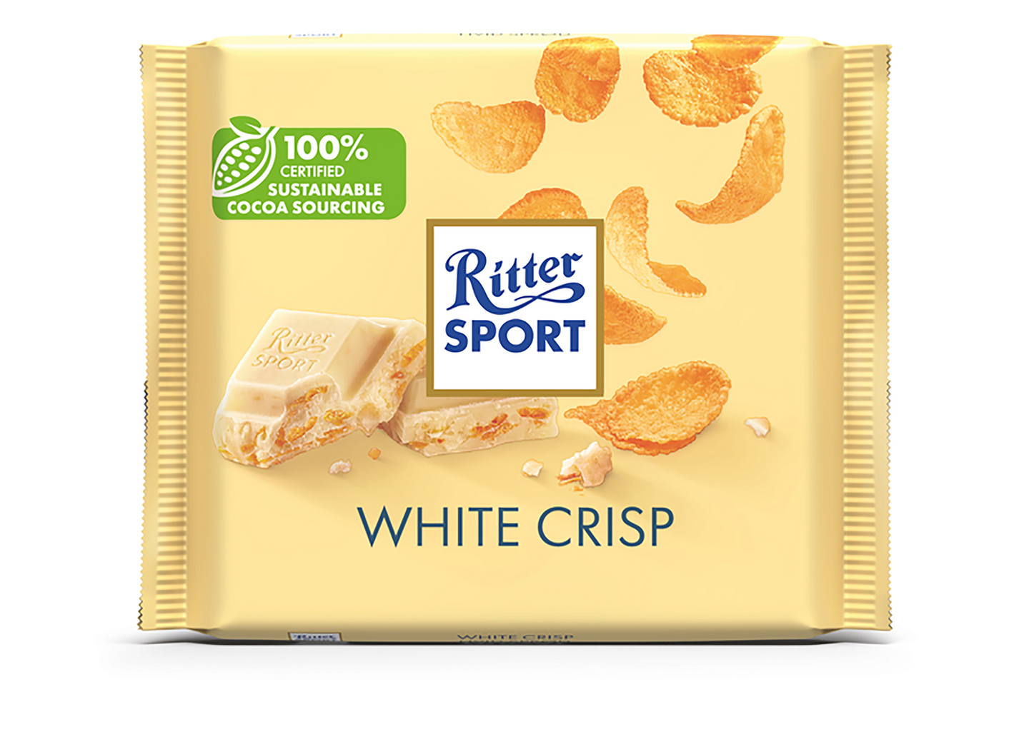 Ritter Sport White + Crisp 100g suklaalevy