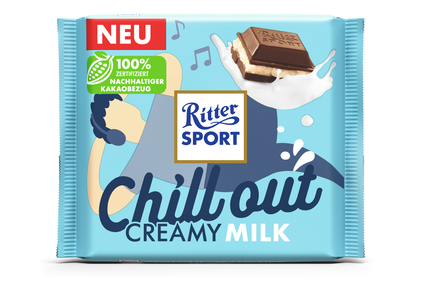 Ritter Sport Chill Out Creamy Milk suklaalevy 100g