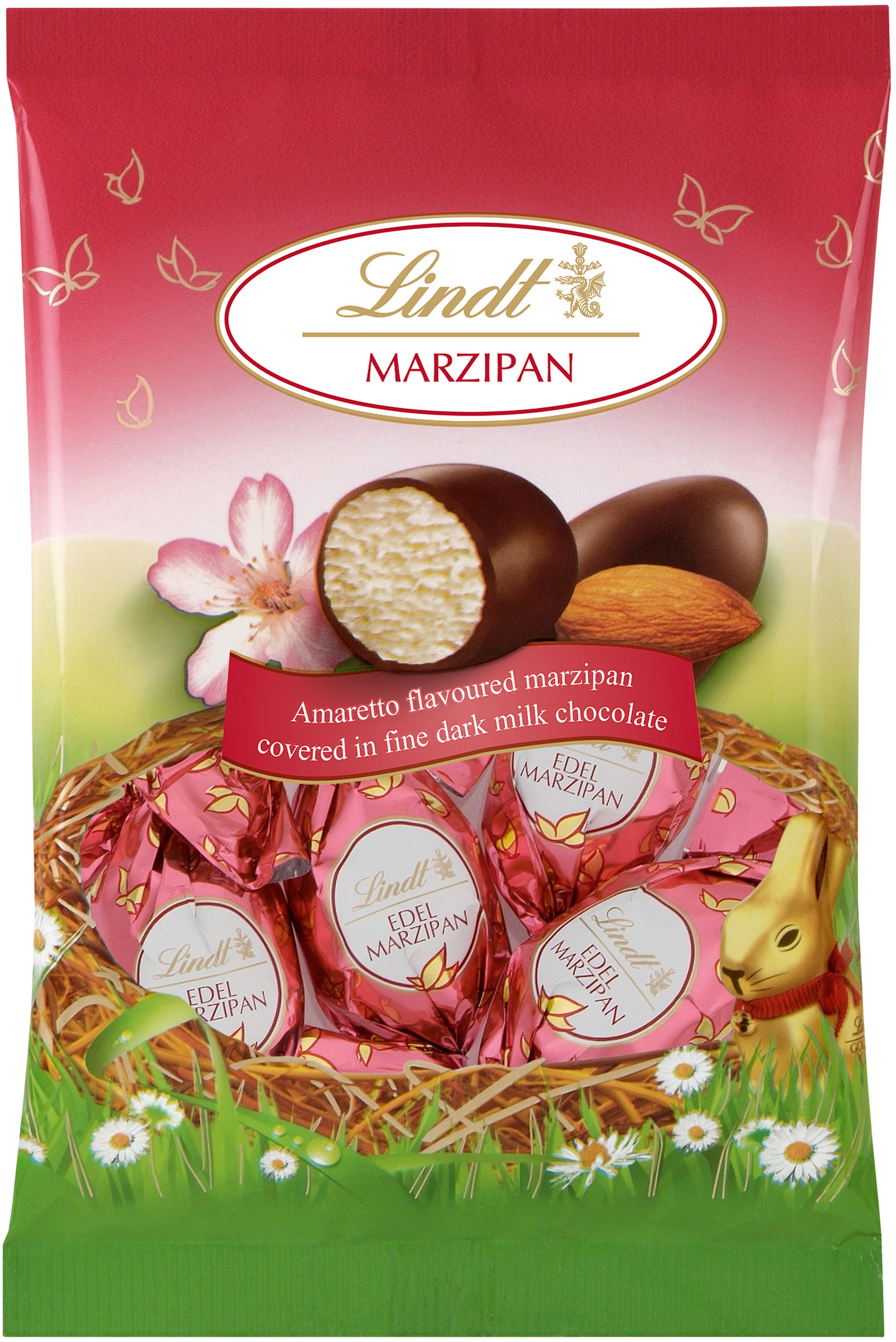 Lindt marsipaanitäyte suklaamunat pussi 85g