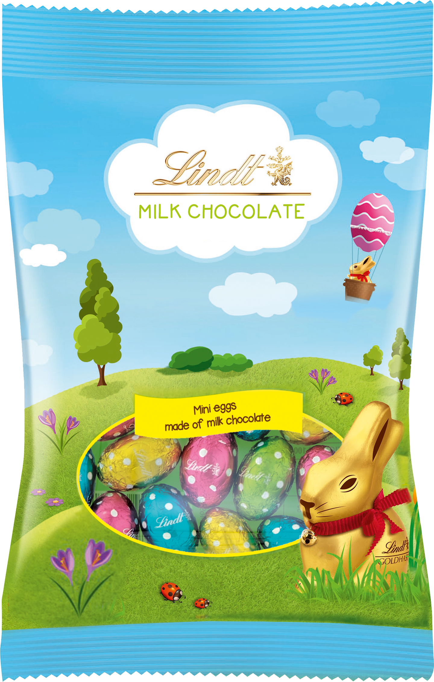 Lindt GOLD BUNNY maitosuklaamunat pussi 90g