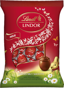 Lindt LINDOR maitosuklaamunat pussi 90g