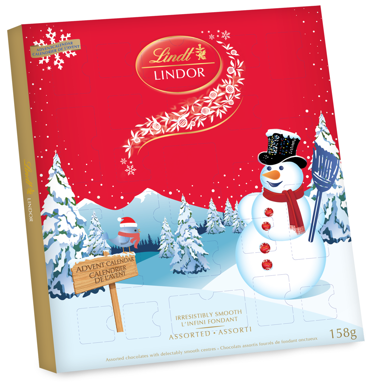 Lindt Lindor suklaakalenteri 158g | K-Ruoka Verkkokauppa