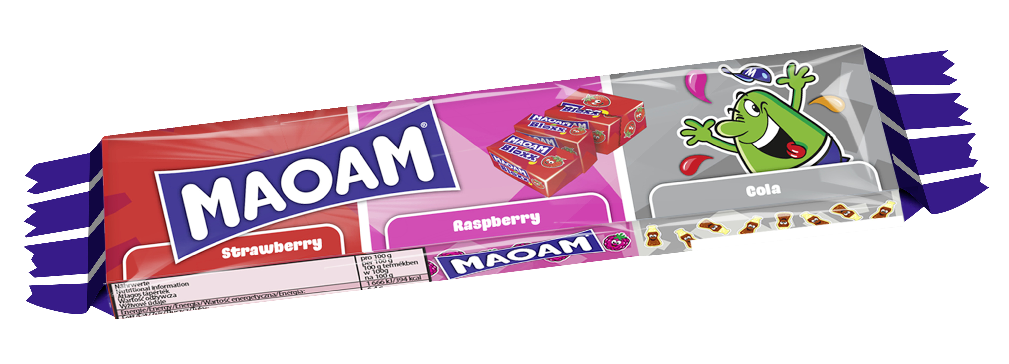 Maoam Bloxx 3-pack 66g hedelmätoffee