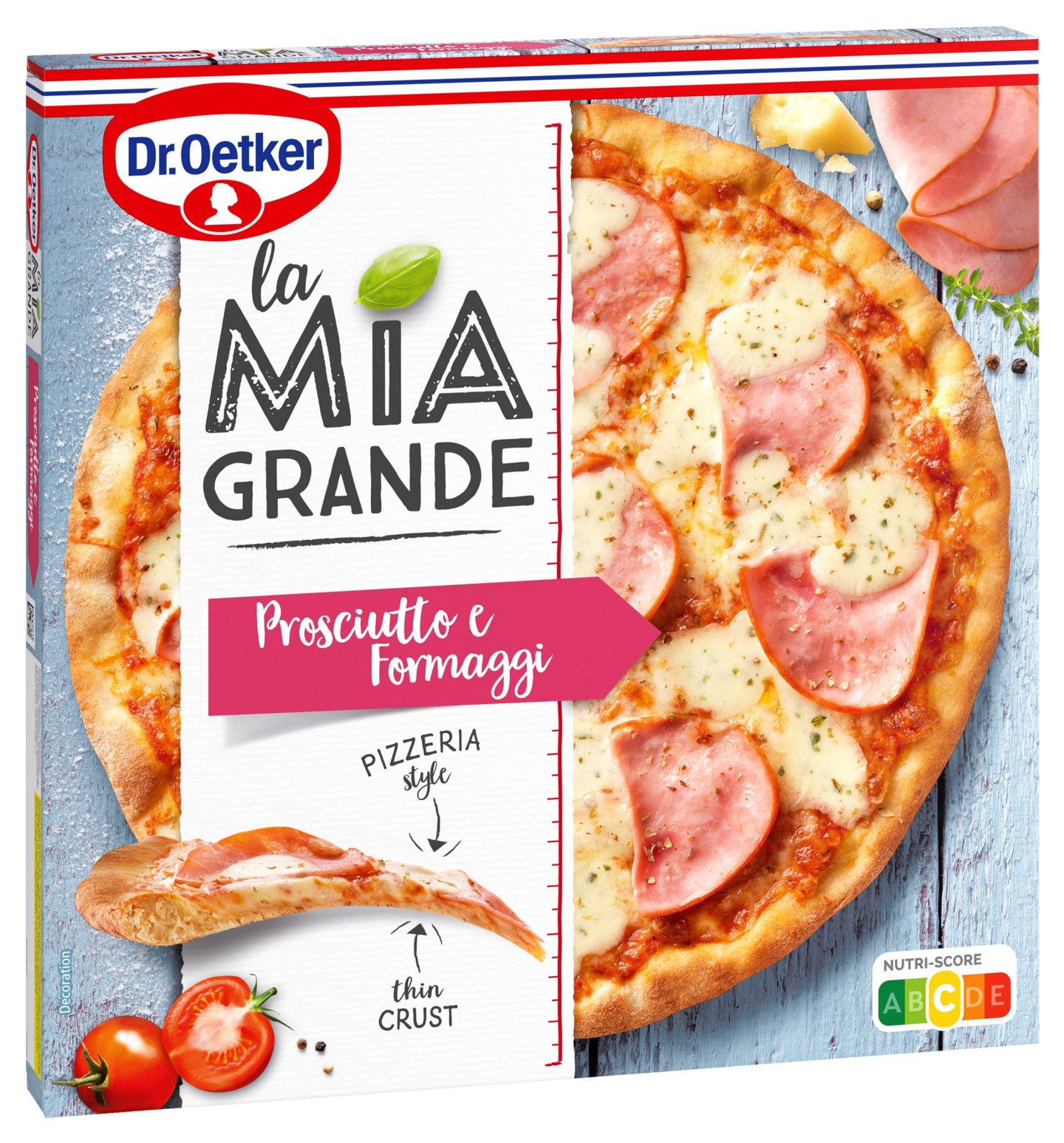 Dr. Oetker La Mia Grande Prosciutto e Formaggi pakastepizza 400 g