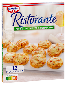 Dr. Oetker Ristorante Piccolissima Tre Formaggi pakasteminipizzat 288g pa