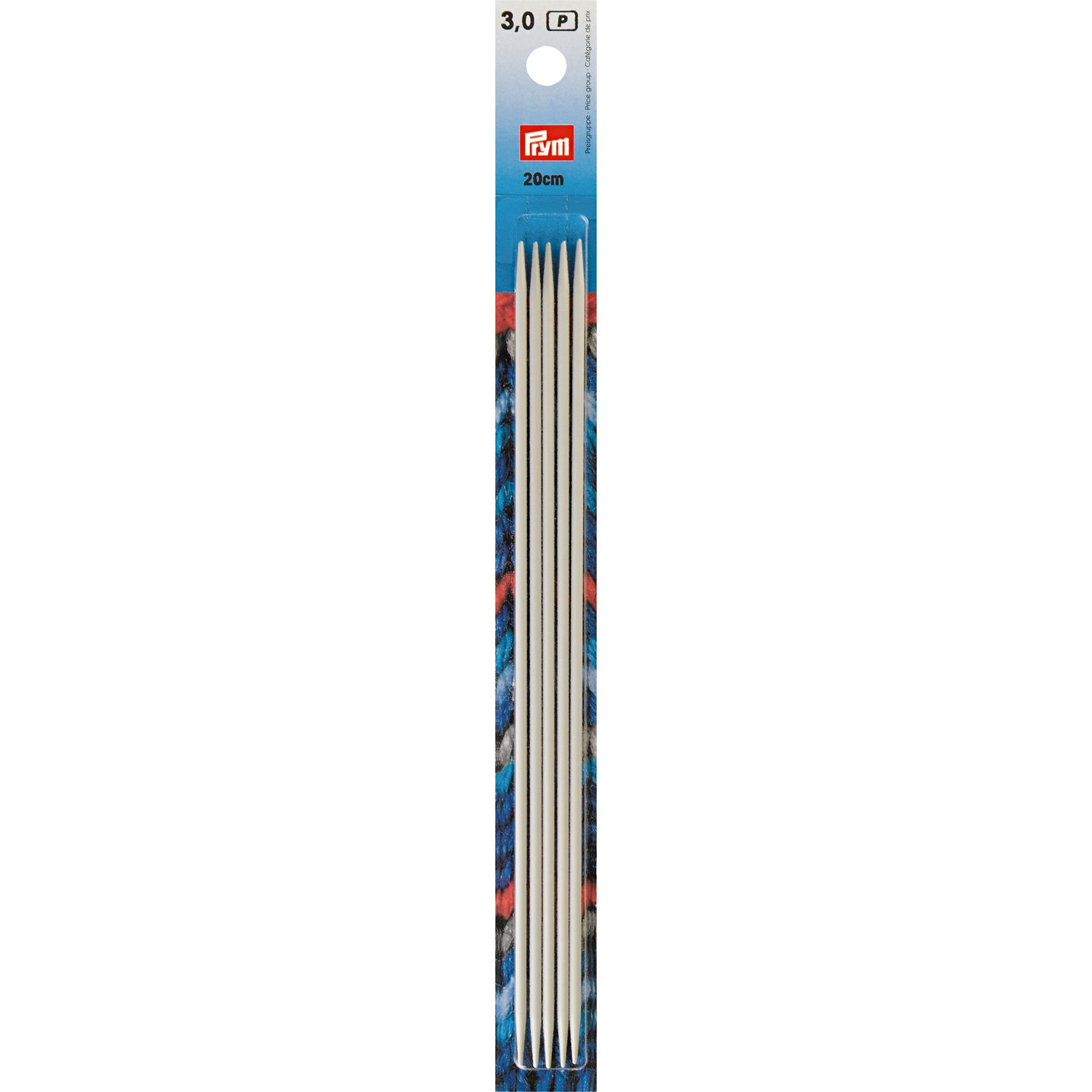 Prym sukkapuikko 20cm alu harmaa 3,0