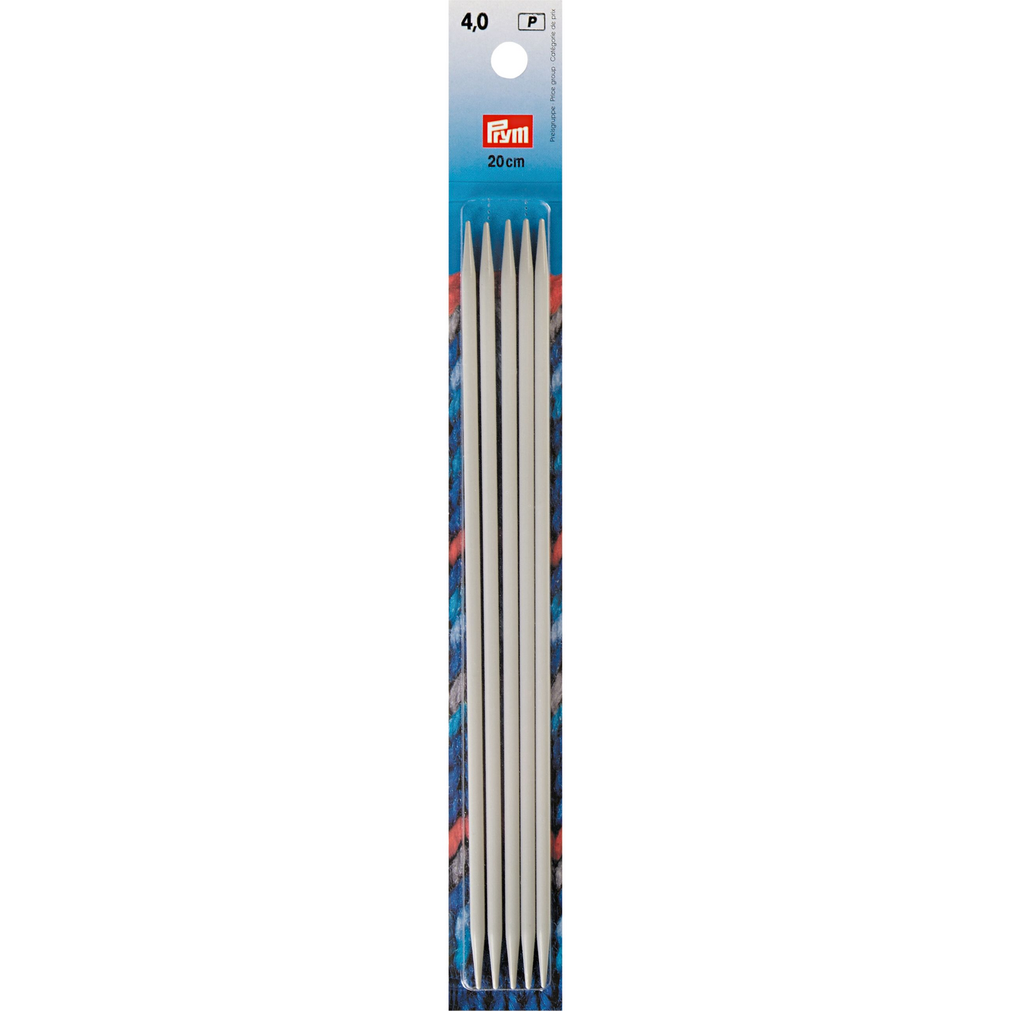 Prym sukkapuikko 20cm alu harmaa 4,0